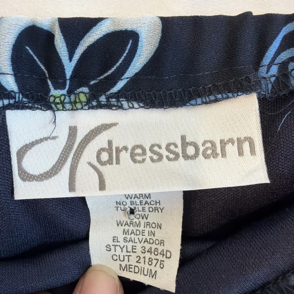 Dress Barn Dressbarn Womens Blue Flower Print Skirt Size Medium Fairycore VTG